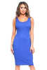 Pre- Order ROYAL BLUE Scoop Neckline Body-Con Dress