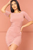 Pre- Order SHIRRING SIDE MINI DRESS