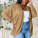 Basic Bae Full Size Ribbed Cocoon Cardigan