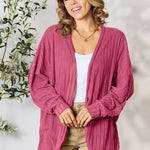 Basic Bae Full Size Ribbed Cocoon Cardigan