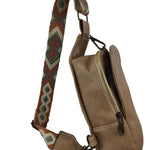 Adjustable Strap PU Leather Sling Bag