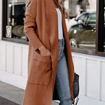 Open Front Dropped Shoulder Outerwear