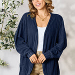 Basic Bae Full Size Ribbed Cocoon Cardigan