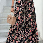 Floral Pull-On Wide Leg Pants