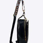 Adjustable Strap PU Leather Sling Bag