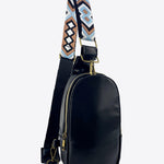 Adjustable Strap PU Leather Sling Bag